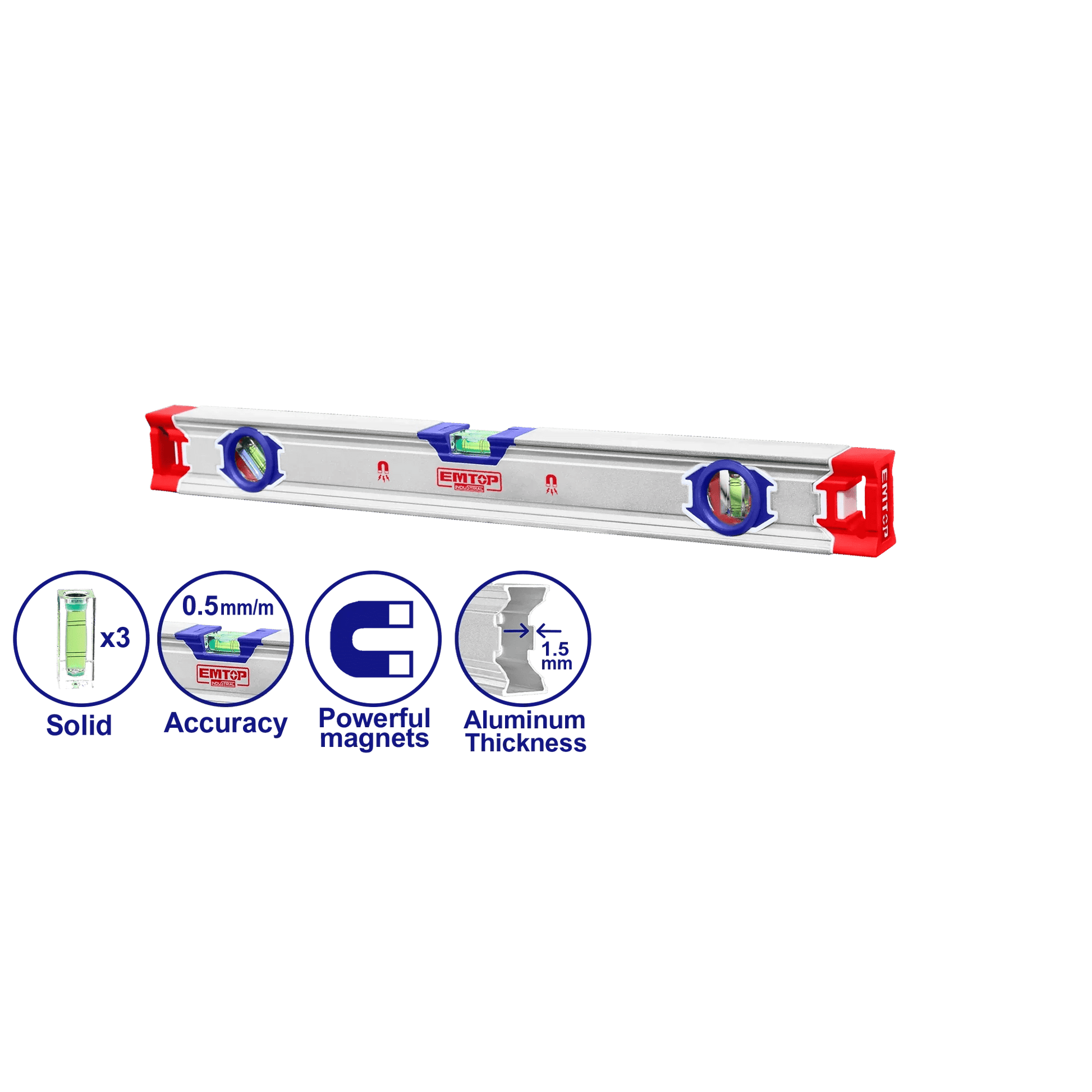 ميزان ماء ثقيل مغناطيسي – 40 سم EMTOP ESLL34001 - Smart Hack