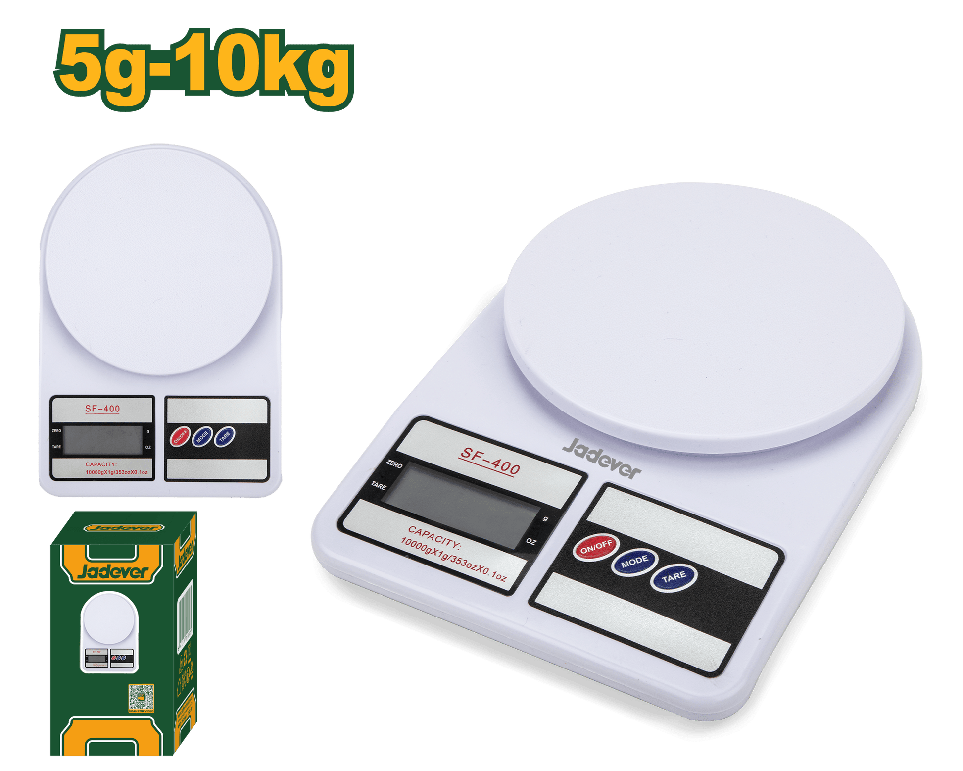ميزان مطبخ 10 كيلو من جادايفر Jadver - Smart Hack