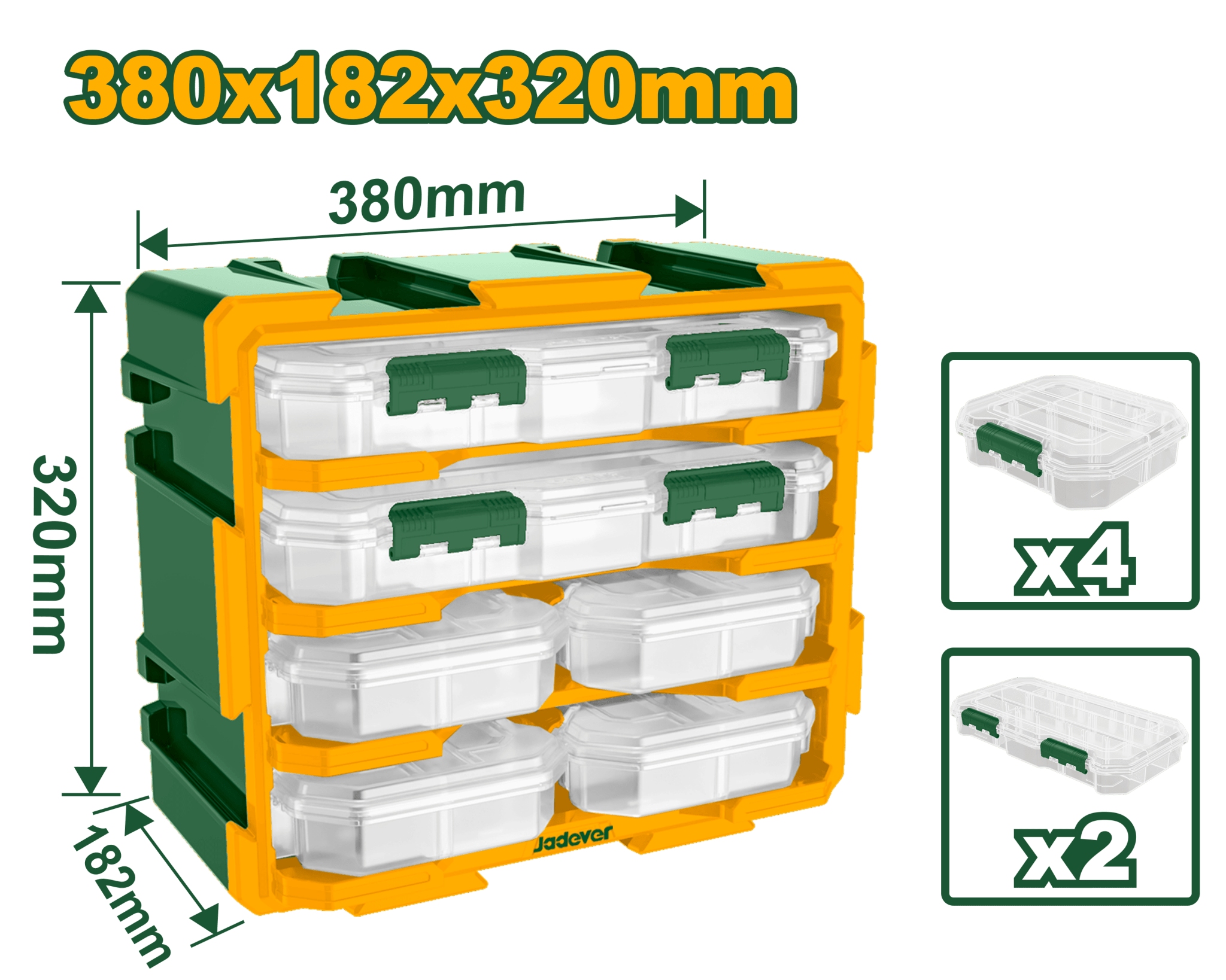وحدة ادراج خانات عدة احجام من JADEVER - Smart Hack