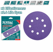 ورق حف دائري للبولش والتلميع من Total - Smart Hack