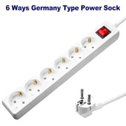 وصلة كهرباء 6 منافذ بطول 1.4 متر EMTOP EMEJ7306 - Smart Hack