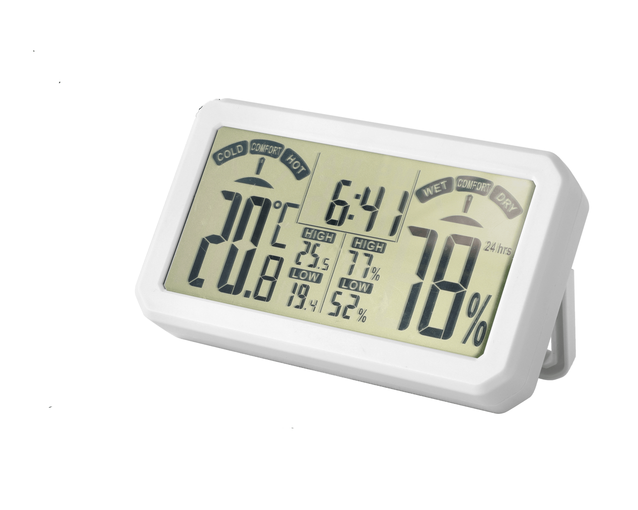 ساعة حرارة ورطوبة مع توقيت من JADEVER - Smart Hack