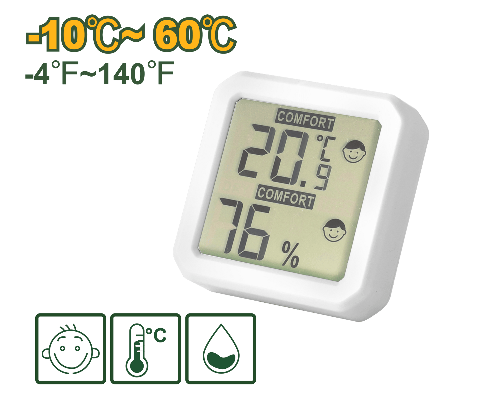 ساعة حرارة ورطوبة من JADEVER - Smart Hack