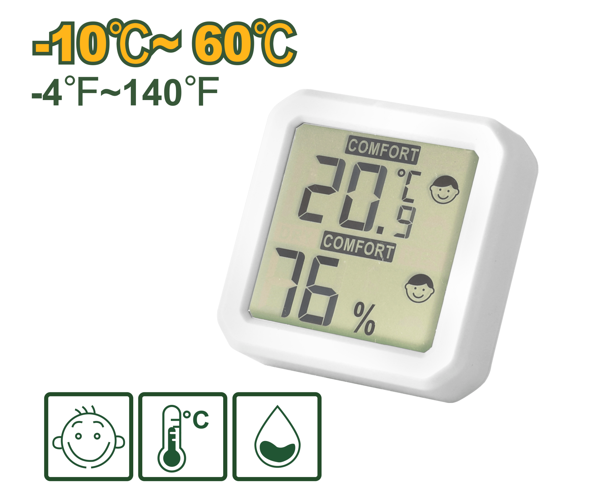 ساعة حرارة ورطوبة من JADEVER - Smart Hack