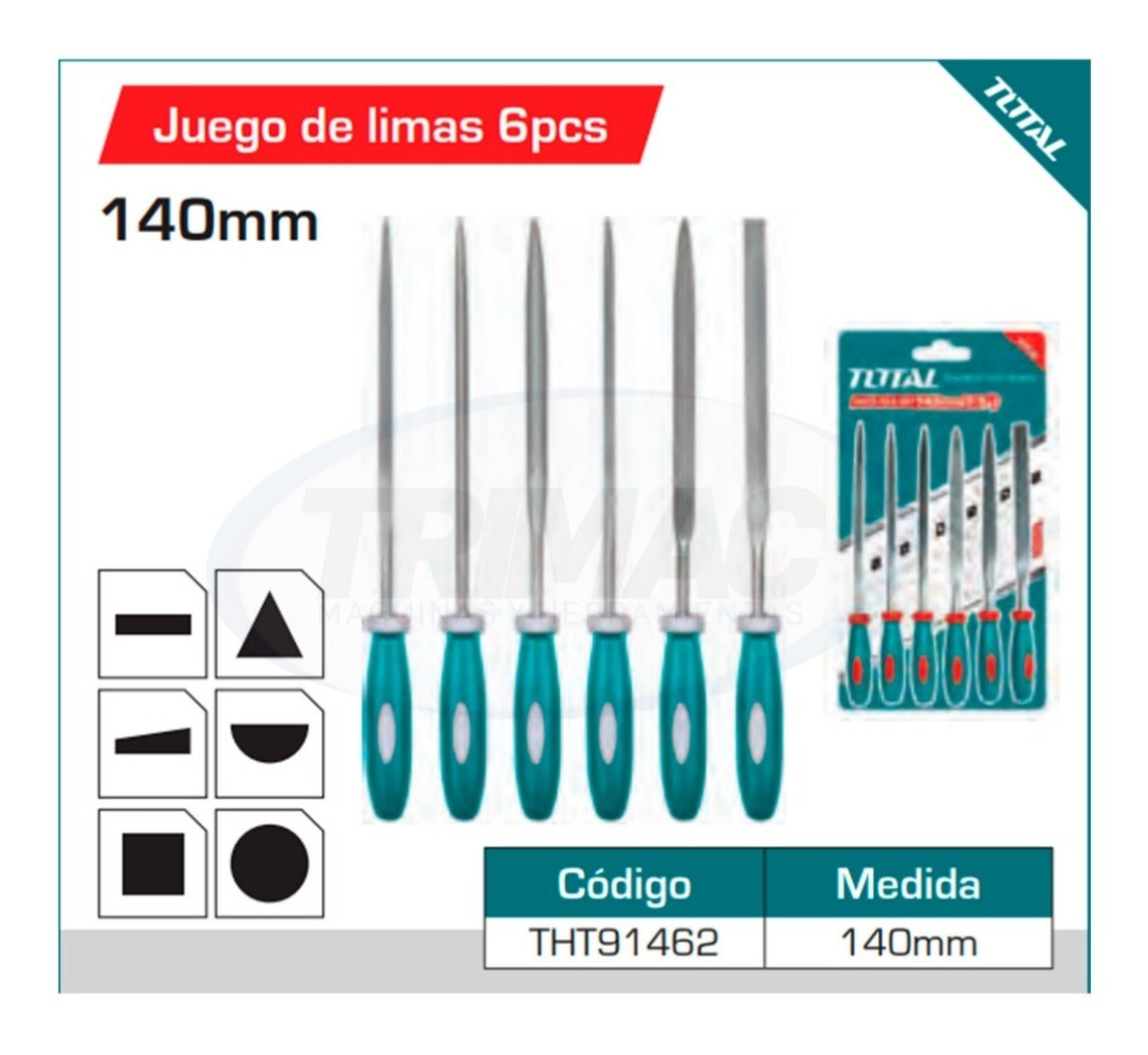 طقم مبرد حديد 6 قطع توتال