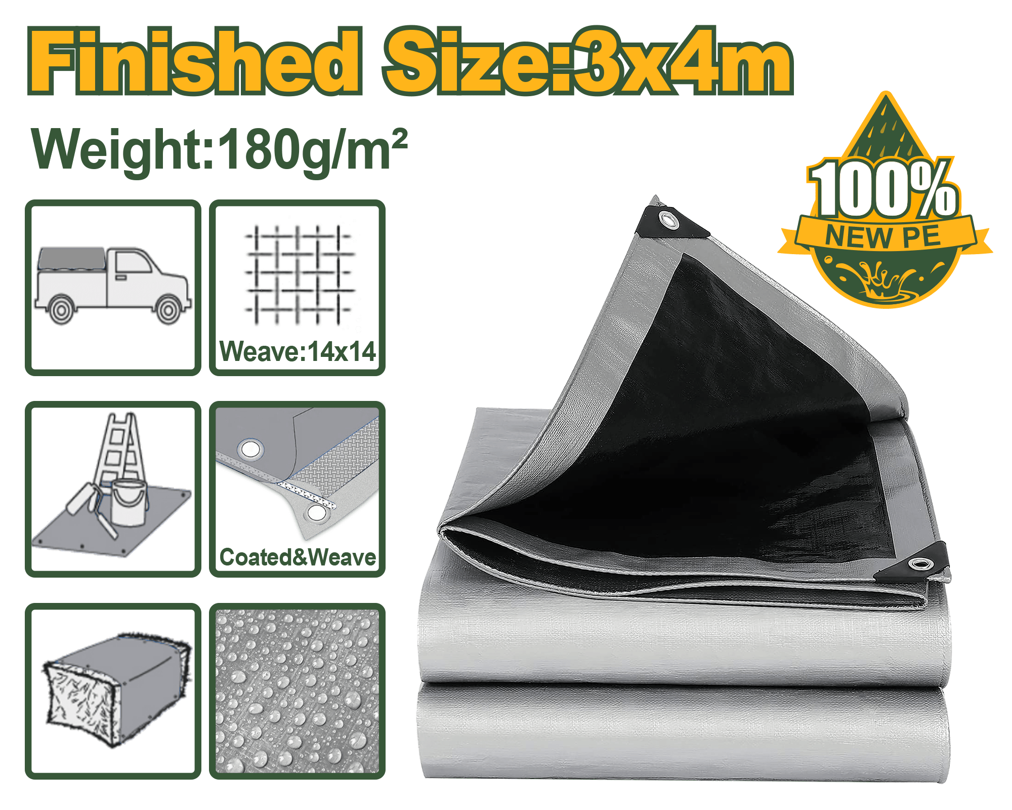 شادر سكني ثقيل قياس 4*3 من جادايفر - Jadever - Smart Hack