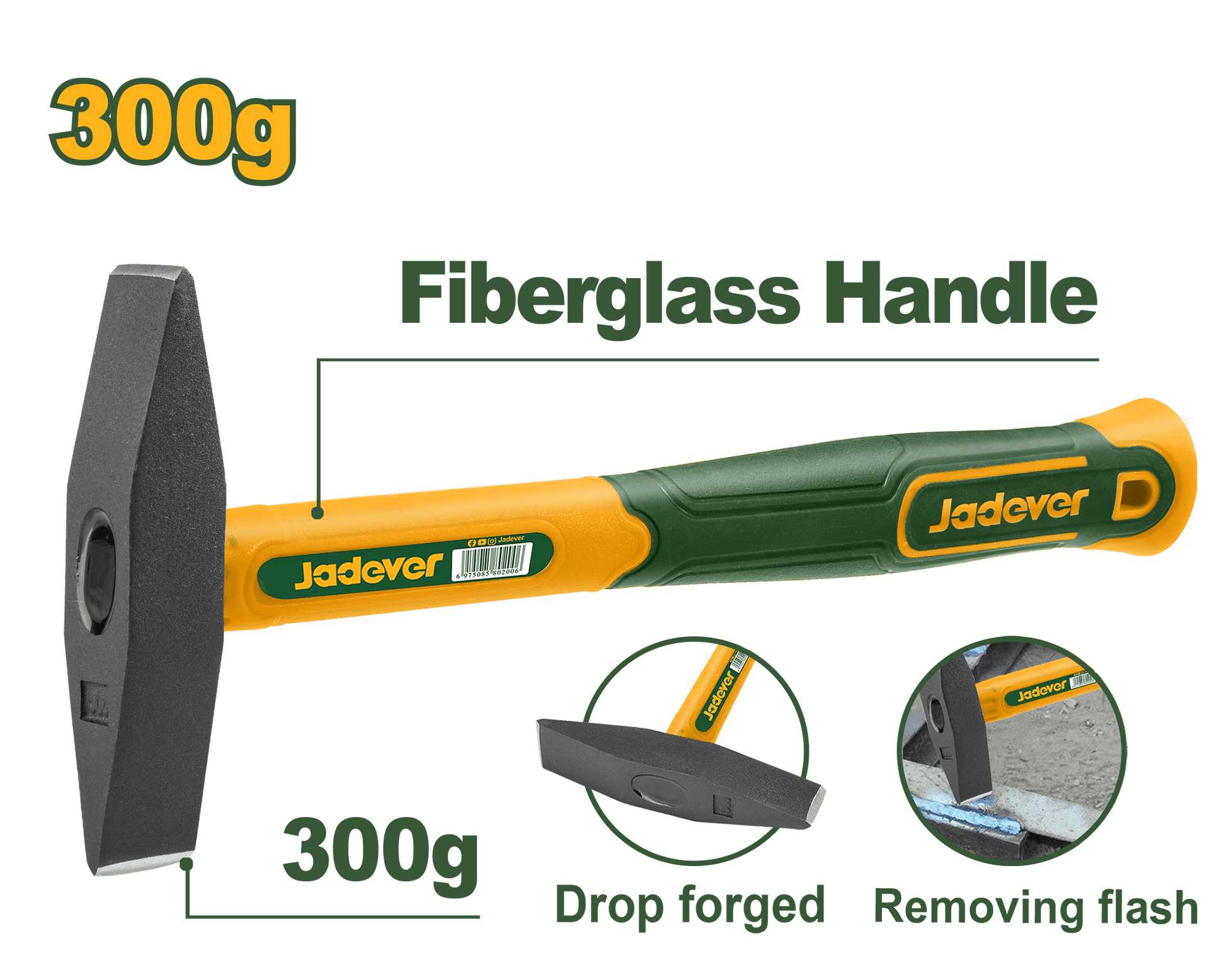 شاكوش حرارة يد فيبر عدة احجام من جادايفر Jadever - Smart Hack