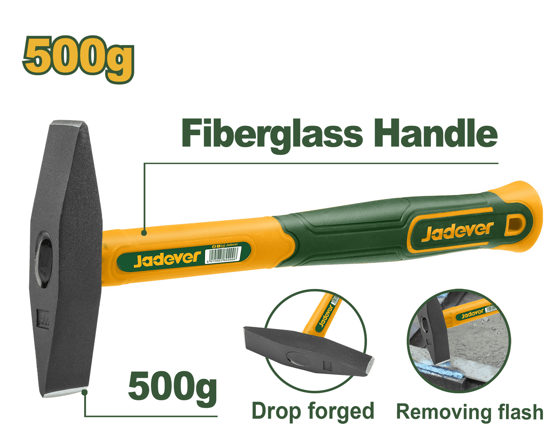 شاكوش حرارة يد فيبر عدة احجام من جادايفر Jadever - Smart Hack