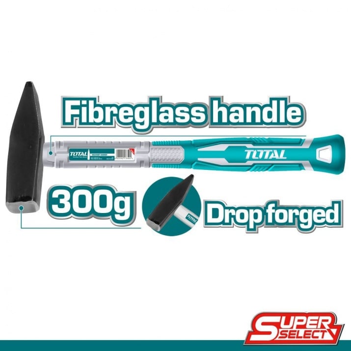 شاكوش يد فيبر 300 غم من Total - Smart Hack