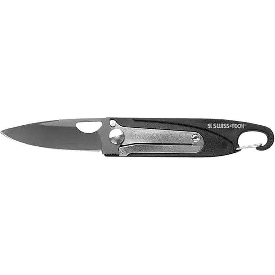سكين متعدد الوظائف 7 في 1 مع قاطع أسلاك وفتاحة زجاجات – Swiss+Tech ST45049 | Swiss+Tech ST45049 BLAK Multi - Knife 7 - in - 1 with Wire Stripper & Bottle Opener - Smart Hack