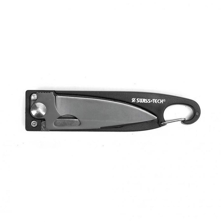 سكين متعدد الوظائف 7 في 1 مع قاطع أسلاك وفتاحة زجاجات – Swiss+Tech ST45049 | Swiss+Tech ST45049 BLAK Multi - Knife 7 - in - 1 with Wire Stripper & Bottle Opener - Smart Hack