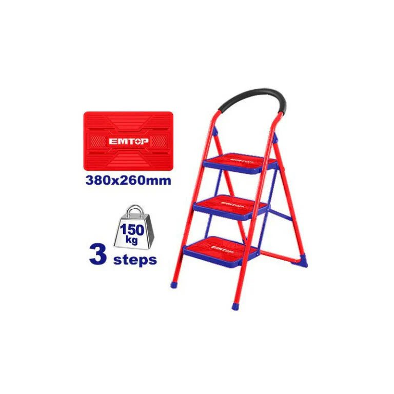 سلّم حديد بدرجات عريضة – 3 درجات EMTOP ESLR1031 - Smart Hack
