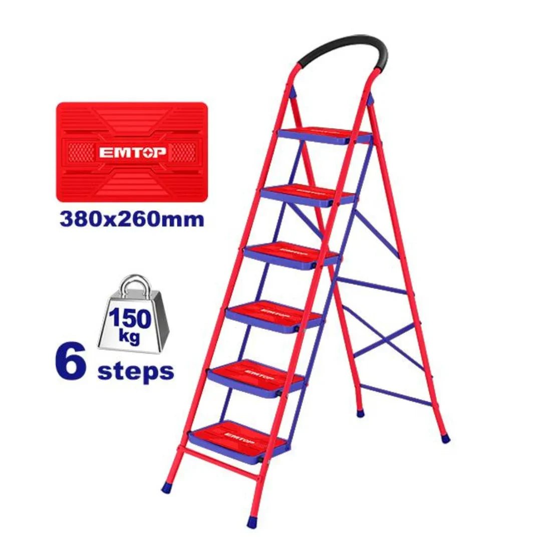 سلّم حديد بدرجات عريضة – 6 درجات EMTOP ESLR1061 - Smart Hack