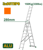 سلم متعدد 3 حركات ارتفاع 5 متر جاديفير Jadever - Smart Hack