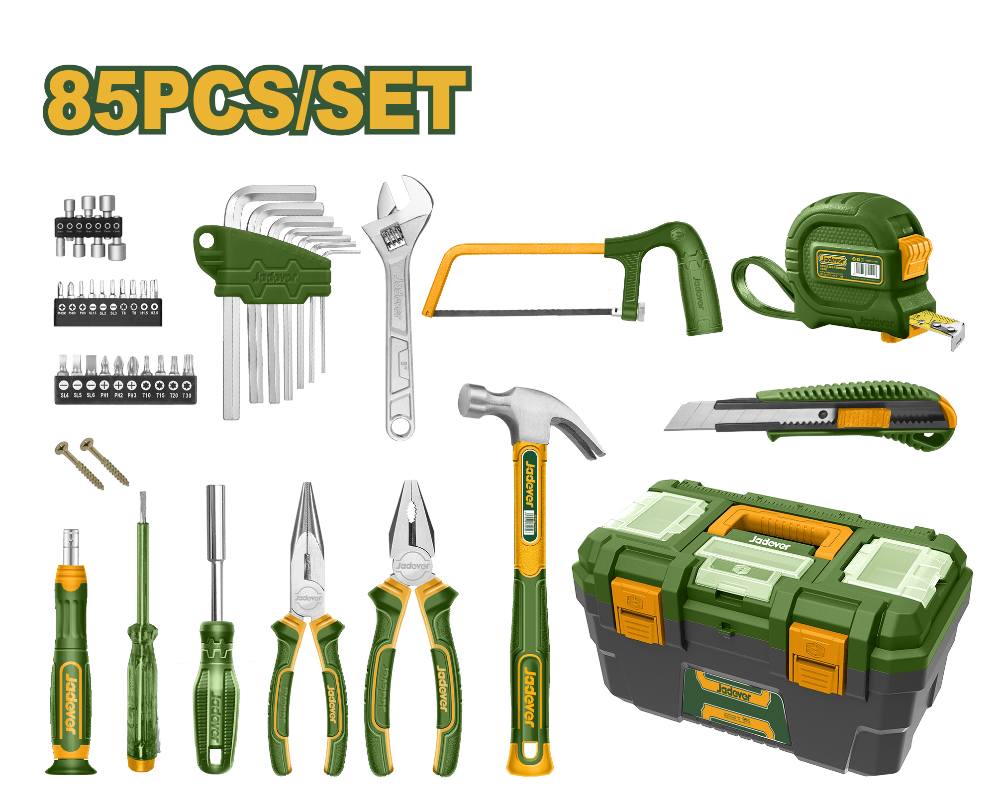 صندوق عدة 85 قطعة من جادايفر JADEVER - Smart Hack