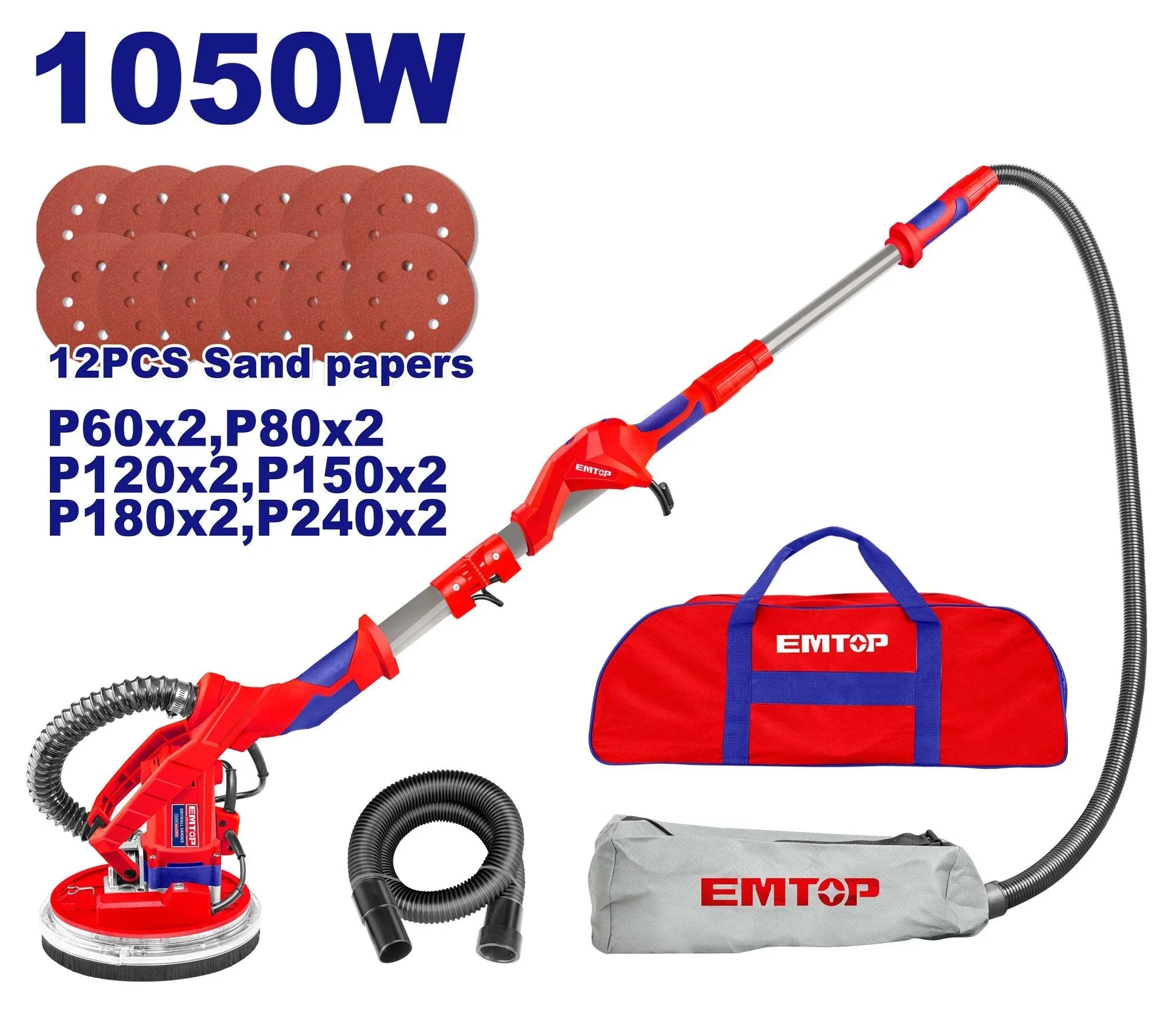 صنفرة الحوائط الجافة EMTOP 1050W - Smart Hack