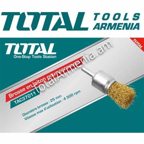 فرشاة نهاية سلكية مع مقبض 24 ملم من Total