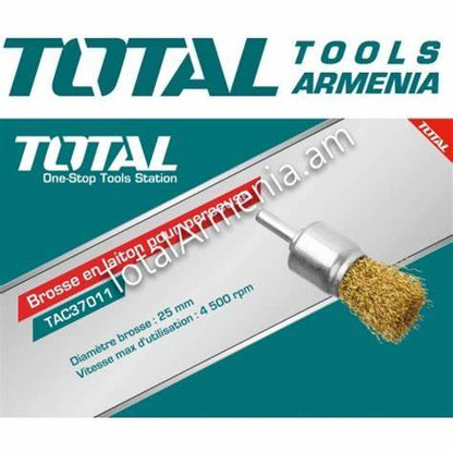 فرشاة نهاية سلكية مع مقبض 24 ملم من Total