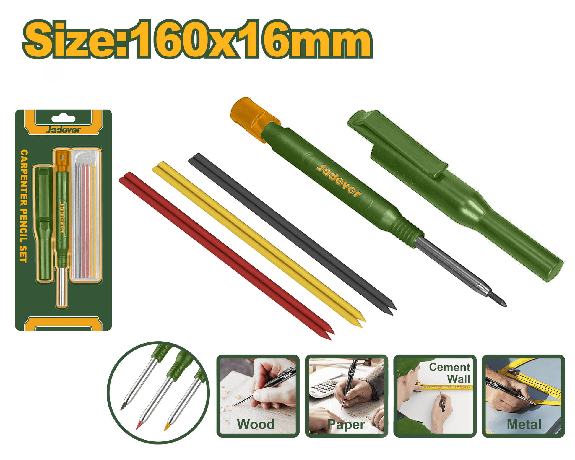 طقم أقلام نجارين من جادايفرJadever - Smart Hack