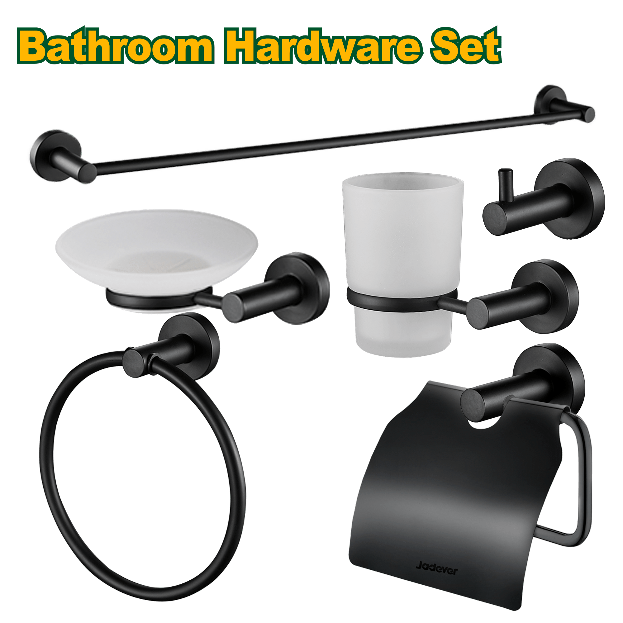 طقم اكسسوارات حمام 6 قطع من جادايفر - Jadever - Smart Hack