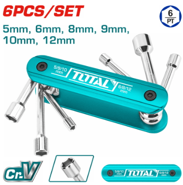 طقم بكسات قابل للطي بـ 6 قطع من TOTAL - Smart Hack