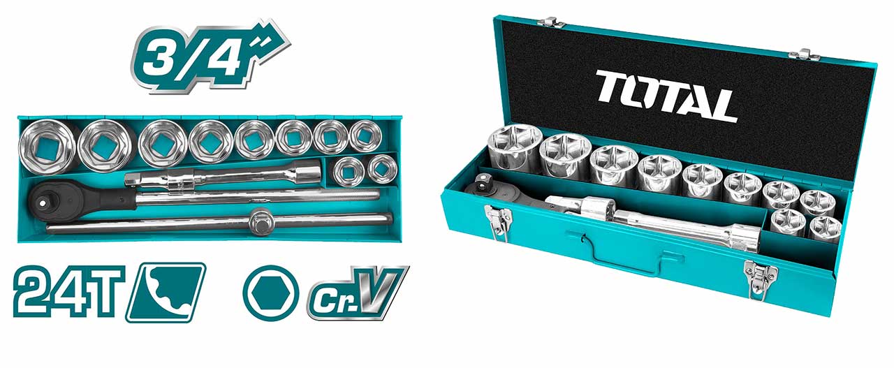 طقم بوكس 15 قطعة من Total - Smart Hack