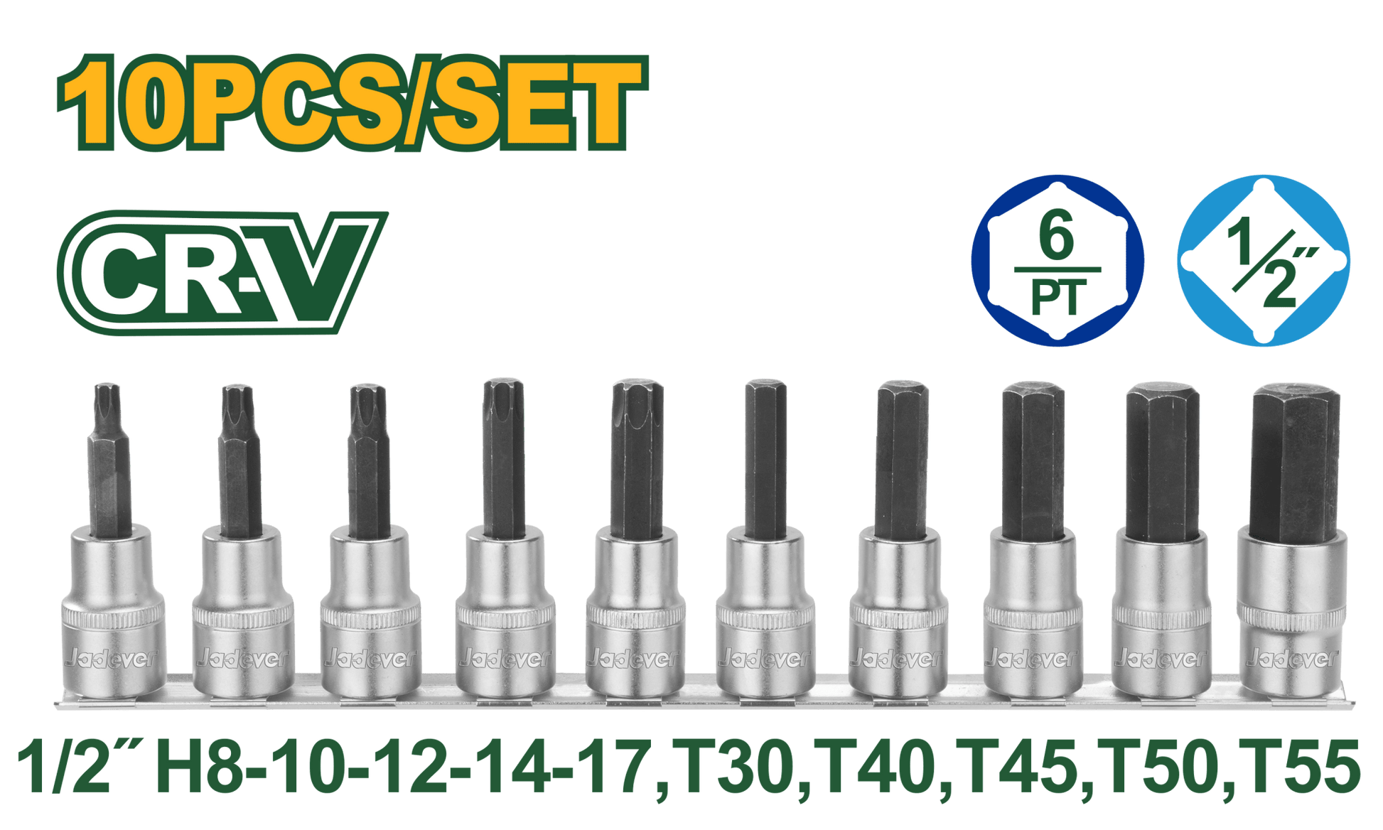 طقم بوكس نجمة 1/2" من جاديفير Jadever - Smart Hack