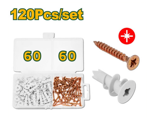 طقم براغي مع اسافين جبسن بورد حلزوني 120 قطعة من جادايفر Jadever - Smart Hack