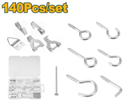 طقم براغي وعلاقات وحمالات براويز 140قطعة من جادايفر - Smart Hack