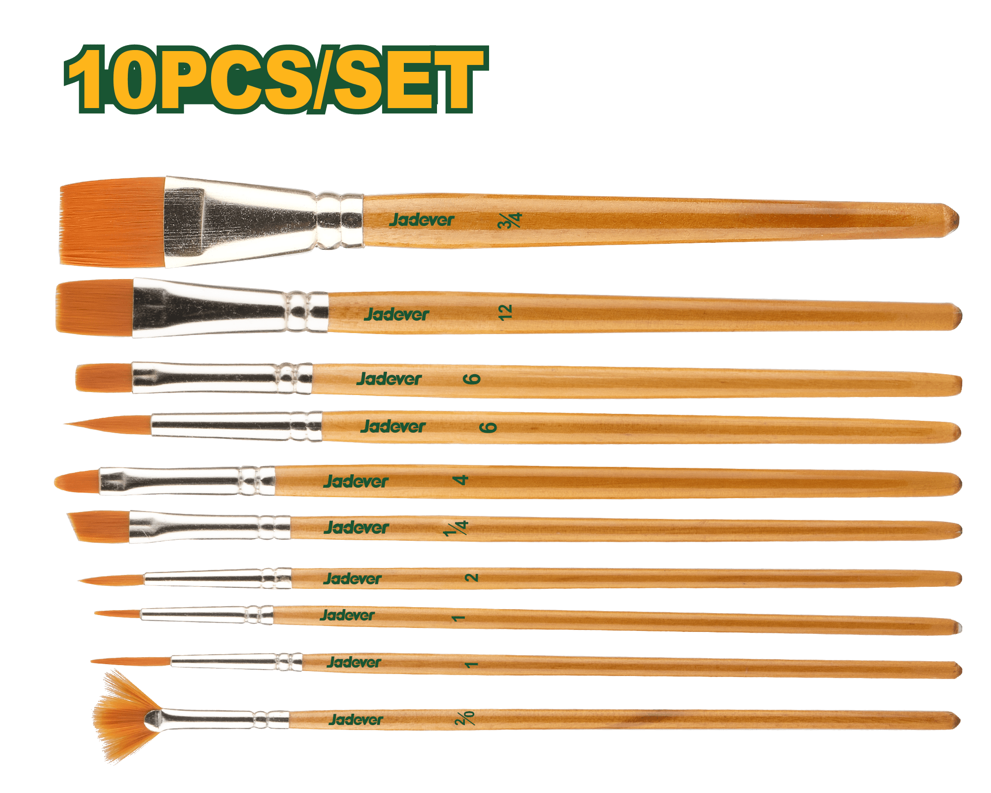 طقم فراشي رسم 10 قطع من جادايفر Jadever - Smart Hack