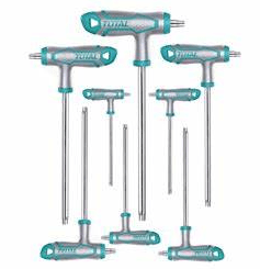 طقم مفاتيح الن كي مشرنف مقبض T من TOTAL - Smart Hack