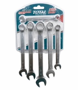 طقم مفاتيح شق رنج 8 قطع قياس 8 - 17 ملم من TOTAL - Smart Hack