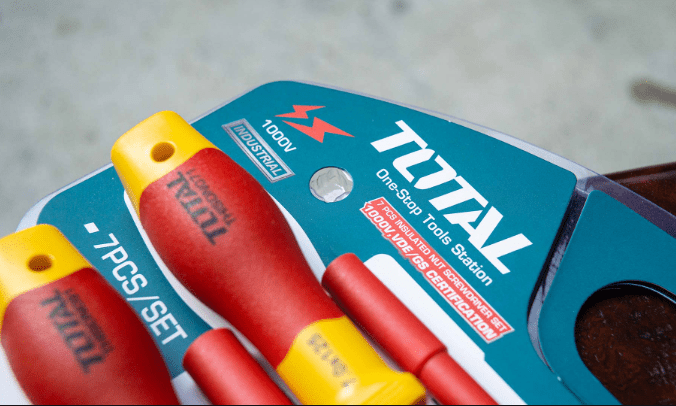 طقم مفك بوكس معزول 7 قطع من TOTAL - Smart Hack