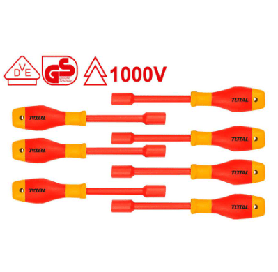 طقم مفك بوكس معزول 7 قطع من TOTAL - Smart Hack