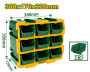 طقم وحدة علب تخزين وبراغي 9 قطع من جادايفر Jadver - Smart Hack