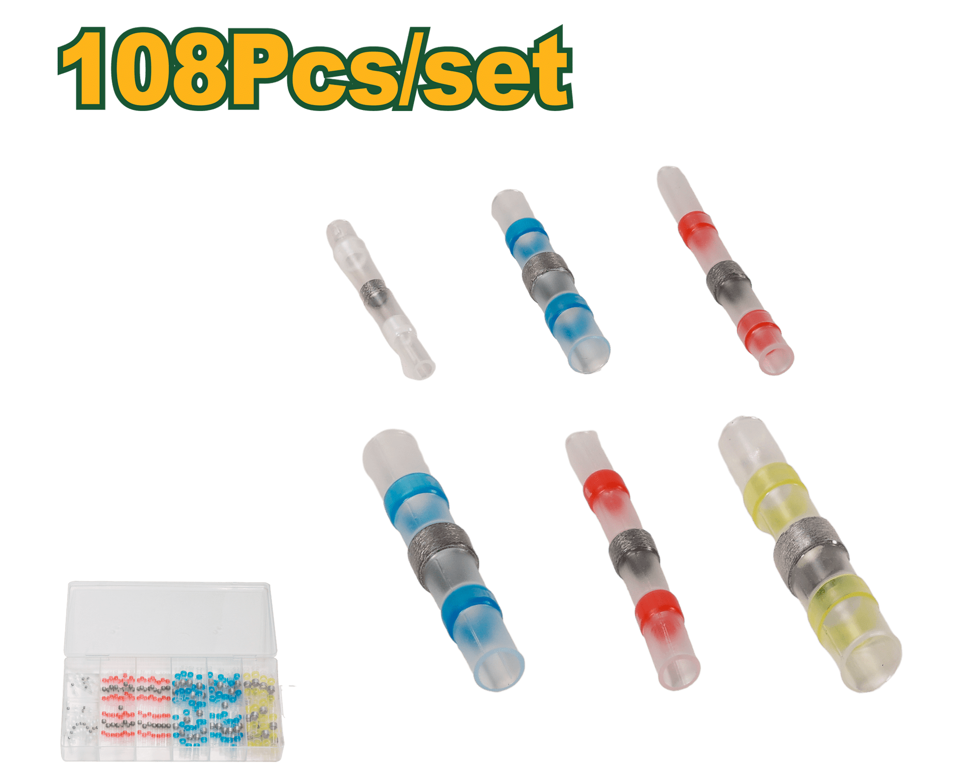 طقم وصلات اسلاك مطري مع قصدير داخلي وهيت شرنك من جادايفر Jadever - Smart Hack