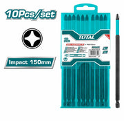 طقم راسيات دريل 15 سم من Total - Smart Hack