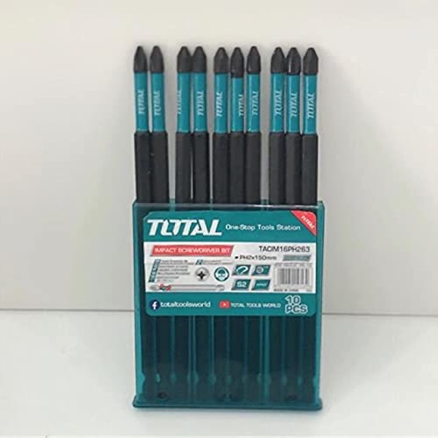 طقم راسيات دريل 15 سم من Total - Smart Hack