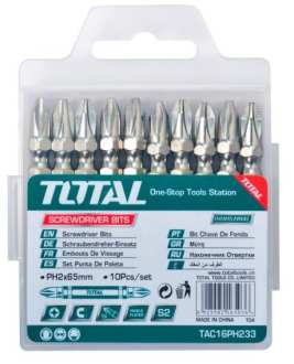 طقم راسيات مفك مصلب 6.5 سم توتال - Smart Hack