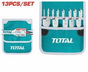 طقم ريش فراشة 13 قطعة 6 - 38 ملم من Total - Smart Hack