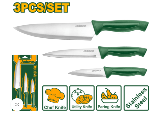 طقم سكاكين مطبخ 3 قطع من جاديفير Jadever - Smart Hack