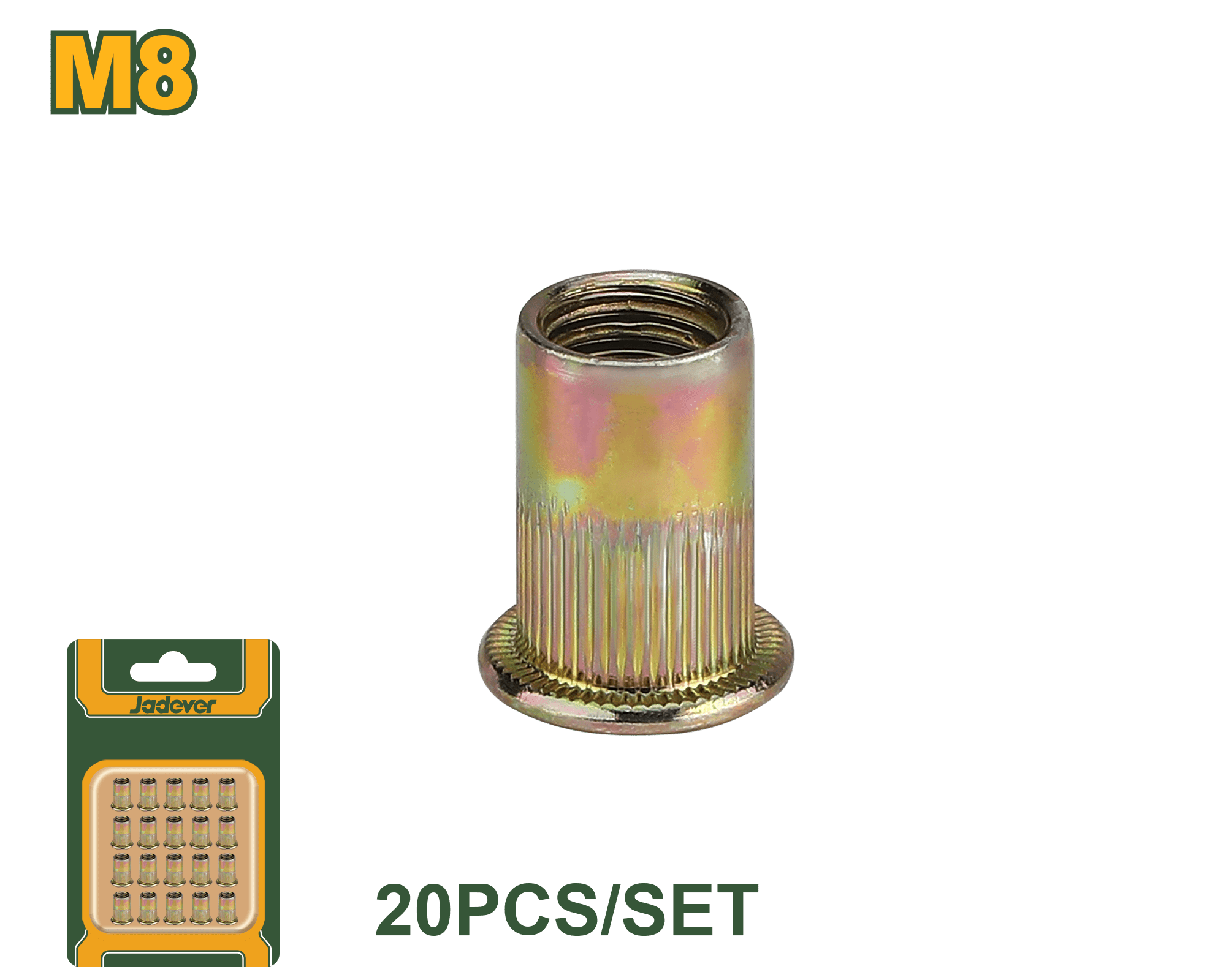 طقم صواميل التثبيت (20 قطعة متوفرة بأحجام متعددة) من JADEVER - Smart Hack