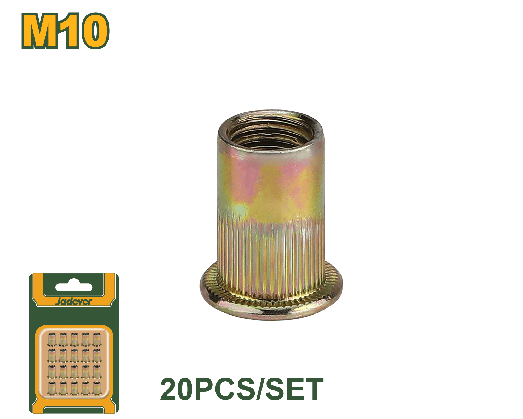 طقم صواميل التثبيت (20 قطعة متوفرة بأحجام متعددة) من JADEVER - Smart Hack