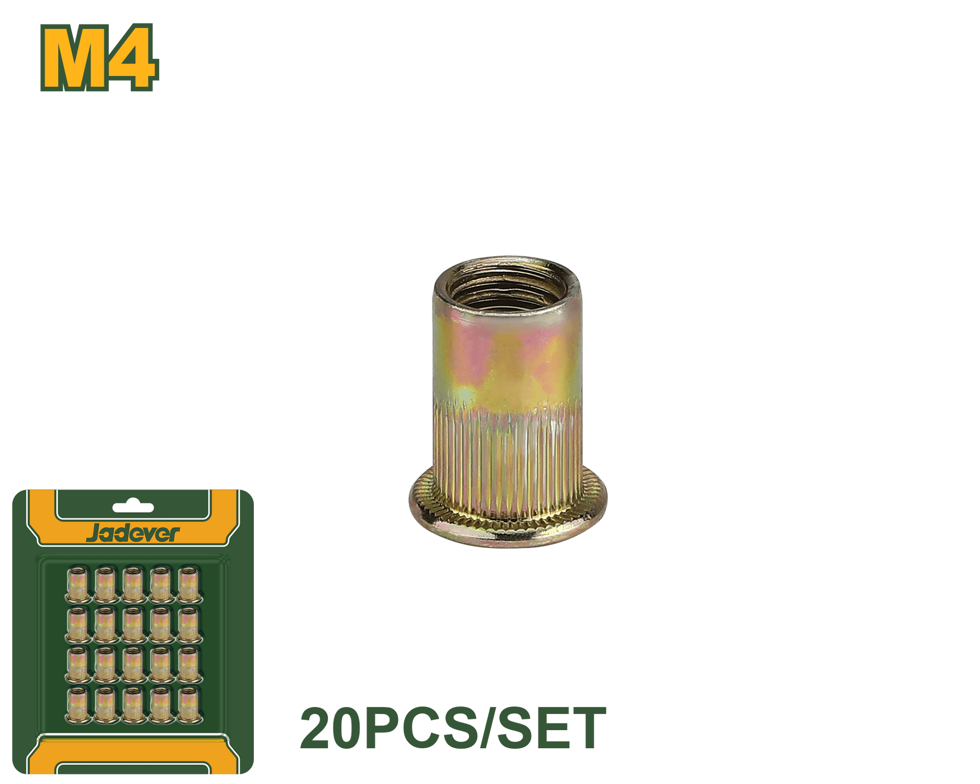 طقم صواميل التثبيت (20 قطعة متوفرة بأحجام متعددة) من JADEVER - Smart Hack