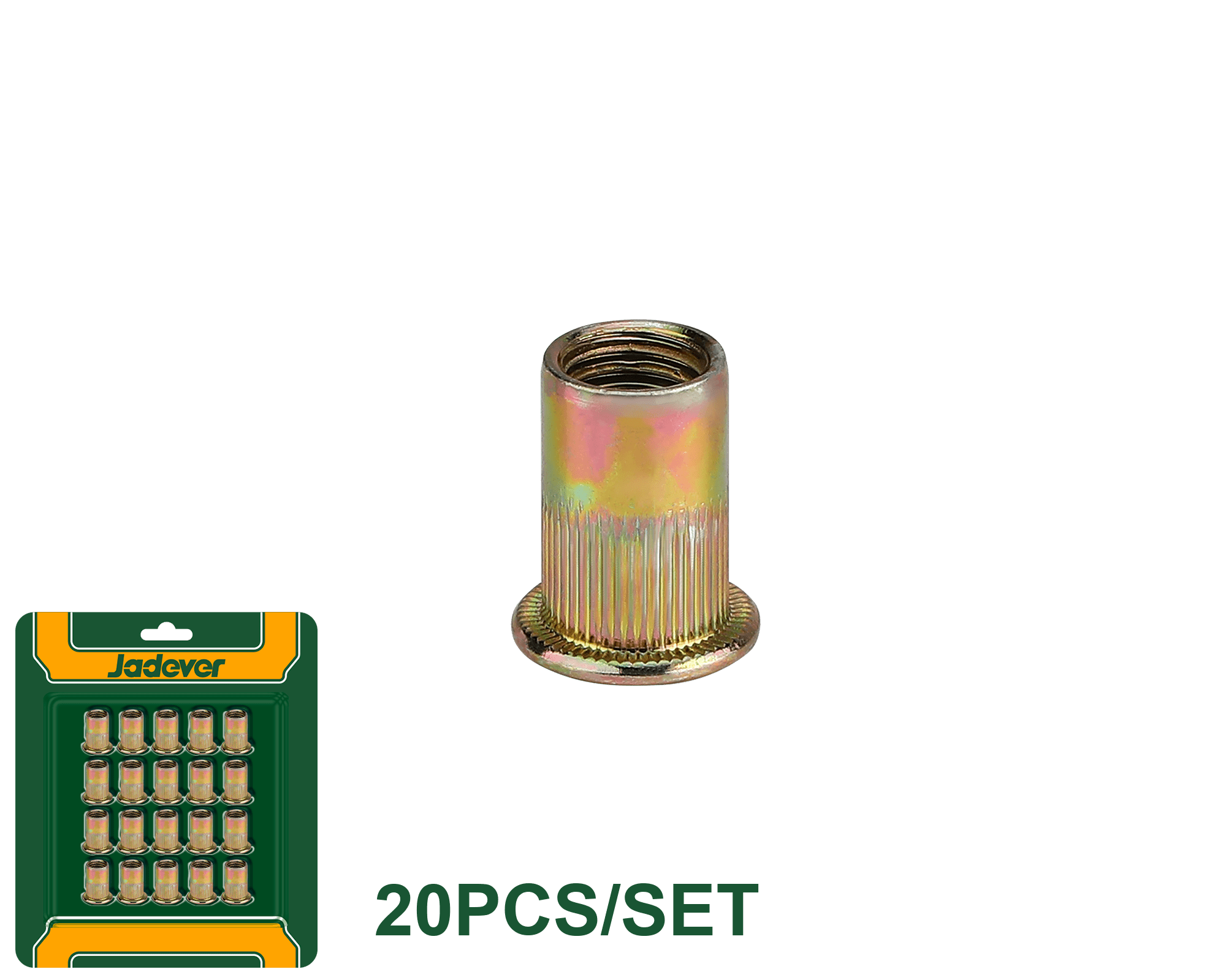 طقم صواميل التثبيت (20 قطعة متوفرة بأحجام متعددة) من JADEVER - Smart Hack