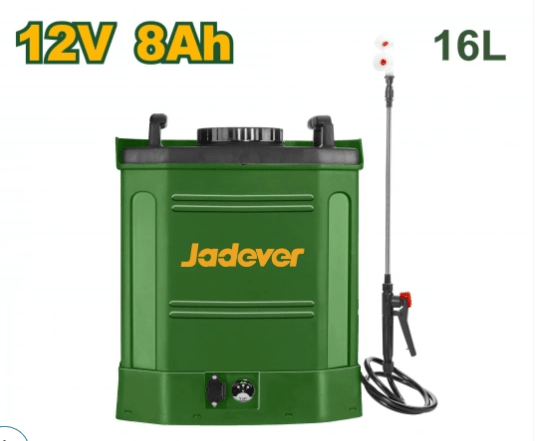 طرمبة رش زراعي 16 لتر يعمل بالبطارية، من جادايفر Jadever، - Smart Hack