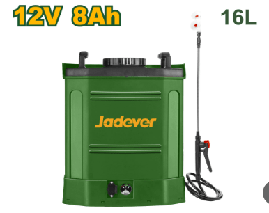 طرمبة رش زراعي 16 لتر يعمل بالبطارية، من جادايفر Jadever، - Smart Hack