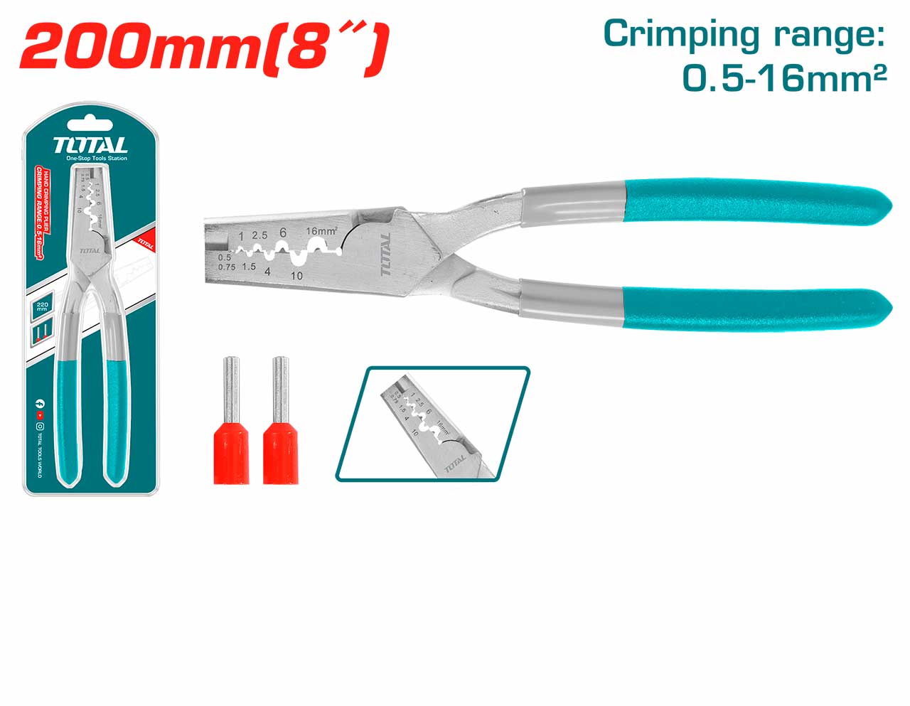 زرادية كبس راسيات 8" من Total - Smart Hack
