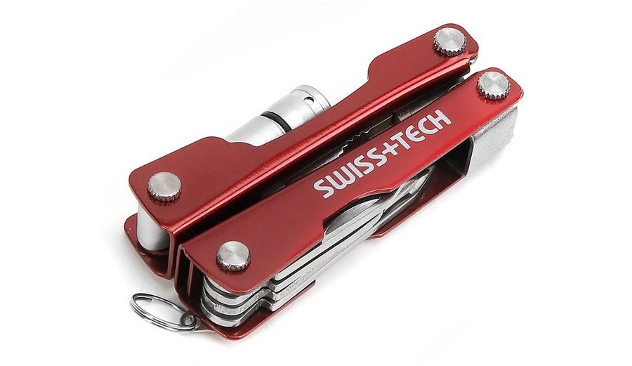 زرادية متعددة 8 احمر Swiss Tech / 8 - IN - 1 MINI MULTI TOOL - Smart Hack