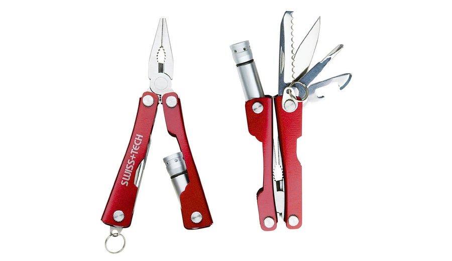 زرادية متعددة 8 احمر Swiss Tech / 8 - IN - 1 MINI MULTI TOOL - Smart Hack